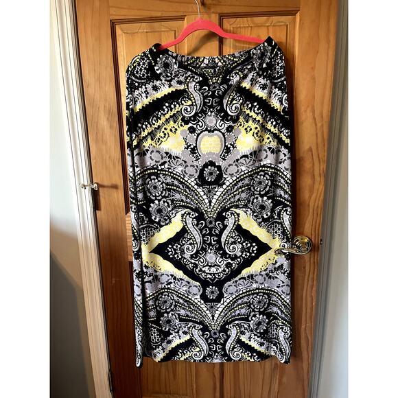 Cato Maxi Skirt, yellow black‎ gray, size M - Picture 1 of 3